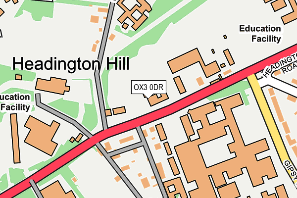 OX3 0DR map - OS OpenMap – Local (Ordnance Survey)