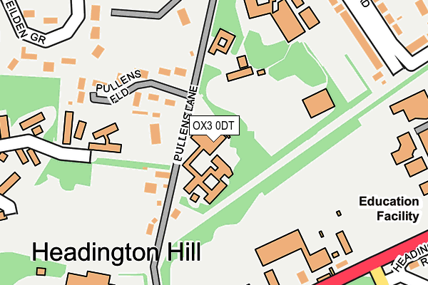 OX3 0DT map - OS OpenMap – Local (Ordnance Survey)