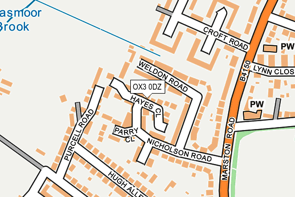 OX3 0DZ map - OS OpenMap – Local (Ordnance Survey)
