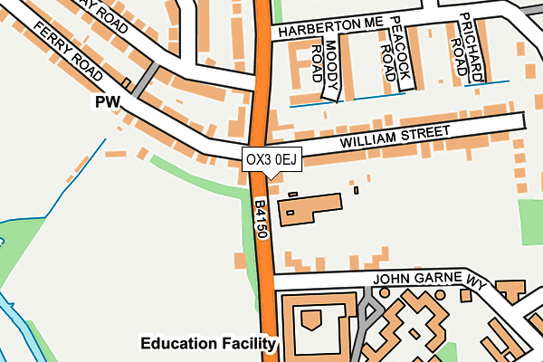 OX3 0EJ map - OS OpenMap – Local (Ordnance Survey)