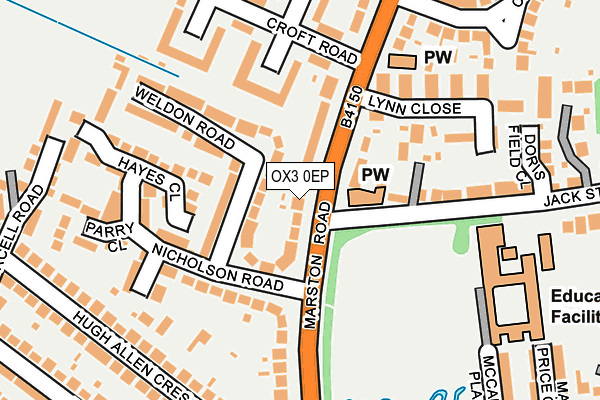 OX3 0EP map - OS OpenMap – Local (Ordnance Survey)