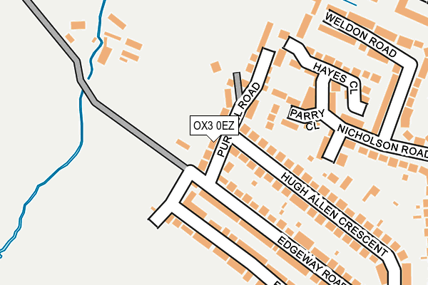 OX3 0EZ map - OS OpenMap – Local (Ordnance Survey)