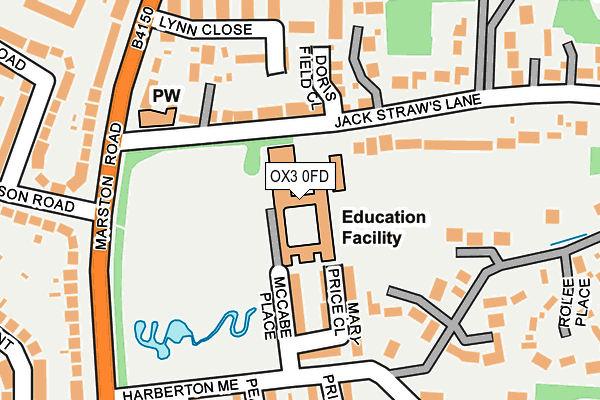 OX3 0FD map - OS OpenMap – Local (Ordnance Survey)