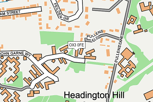 OX3 0FE map - OS OpenMap – Local (Ordnance Survey)