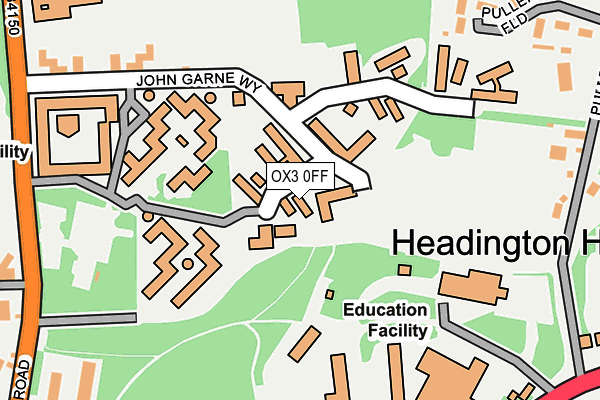 OX3 0FF map - OS OpenMap – Local (Ordnance Survey)