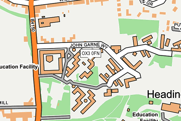 OX3 0FN map - OS OpenMap – Local (Ordnance Survey)