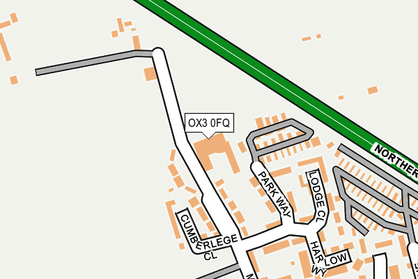 OX3 0FQ map - OS OpenMap – Local (Ordnance Survey)