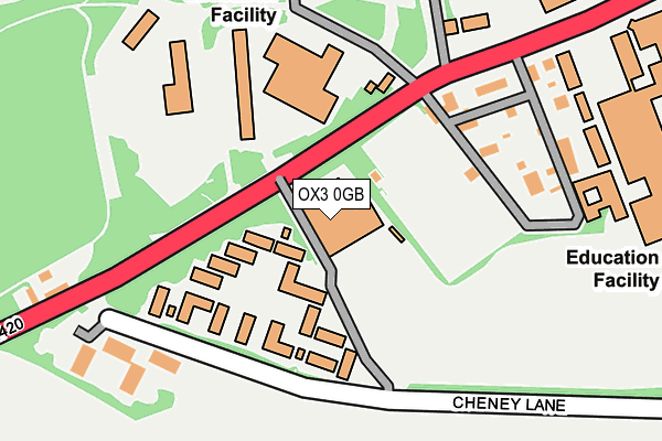 OX3 0GB map - OS OpenMap – Local (Ordnance Survey)