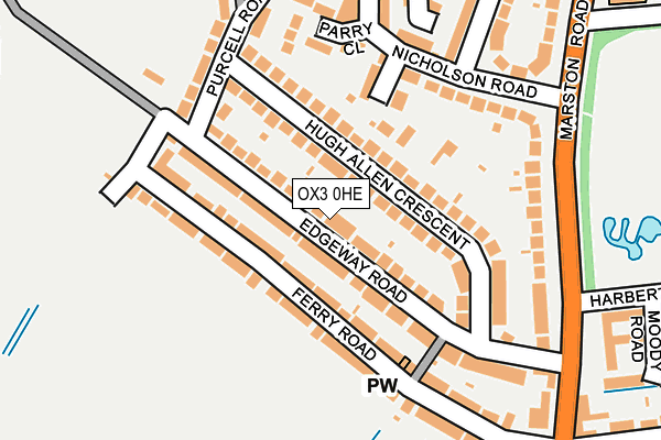 OX3 0HE map - OS OpenMap – Local (Ordnance Survey)