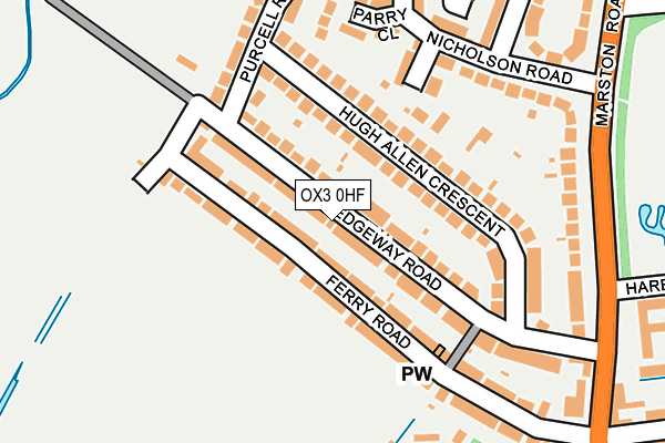 OX3 0HF map - OS OpenMap – Local (Ordnance Survey)