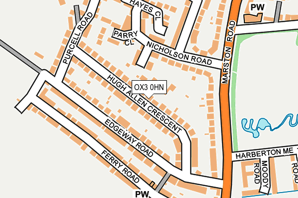 OX3 0HN map - OS OpenMap – Local (Ordnance Survey)