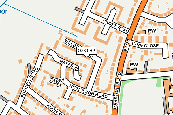 OX3 0HP map - OS OpenMap – Local (Ordnance Survey)