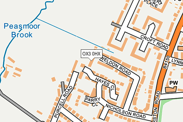 OX3 0HX map - OS OpenMap – Local (Ordnance Survey)