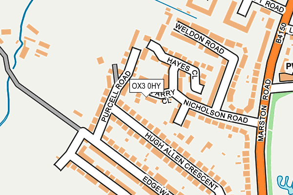 OX3 0HY map - OS OpenMap – Local (Ordnance Survey)