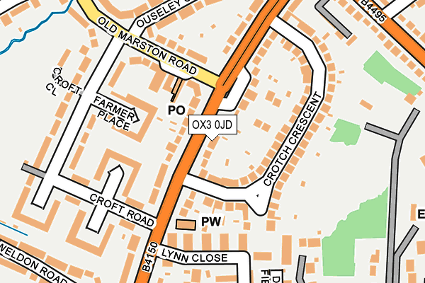 OX3 0JD map - OS OpenMap – Local (Ordnance Survey)