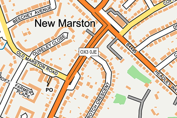 OX3 0JE map - OS OpenMap – Local (Ordnance Survey)