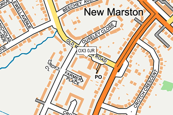 OX3 0JR map - OS OpenMap – Local (Ordnance Survey)