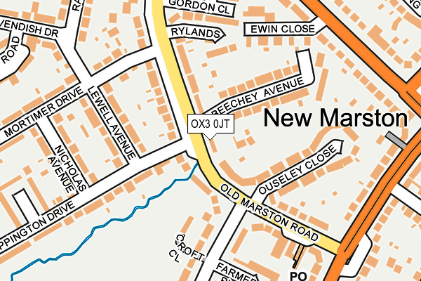 OX3 0JT map - OS OpenMap – Local (Ordnance Survey)