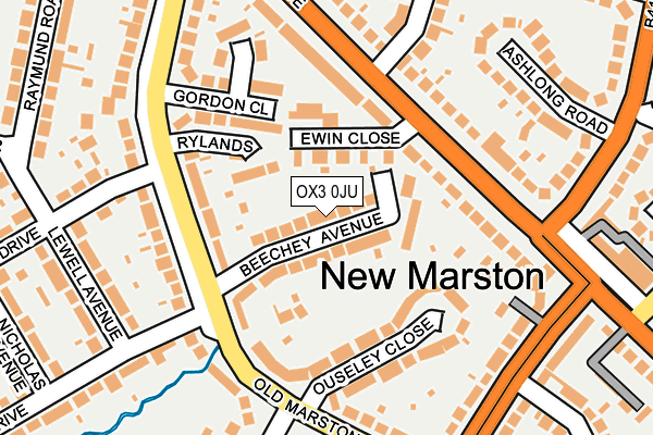 OX3 0JU map - OS OpenMap – Local (Ordnance Survey)