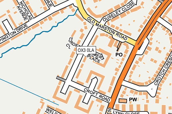 OX3 0LA map - OS OpenMap – Local (Ordnance Survey)