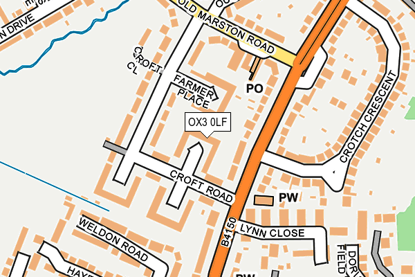 OX3 0LF map - OS OpenMap – Local (Ordnance Survey)