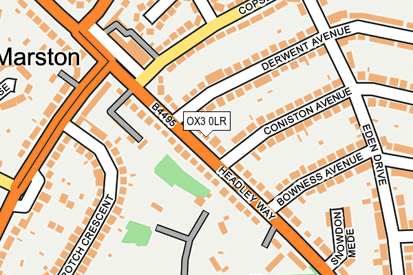 OX3 0LR map - OS OpenMap – Local (Ordnance Survey)