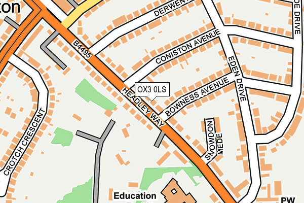 OX3 0LS map - OS OpenMap – Local (Ordnance Survey)