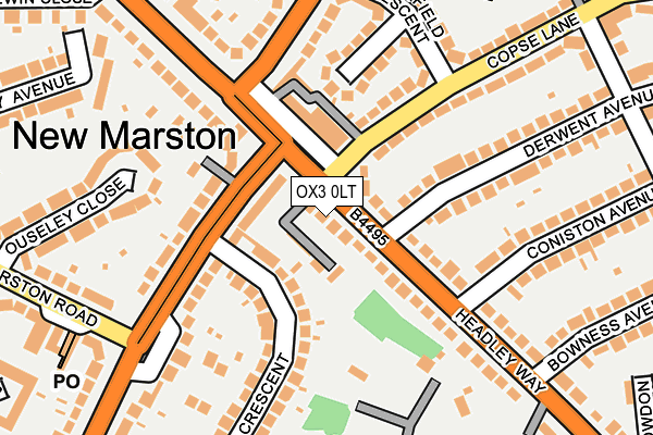 OX3 0LT map - OS OpenMap – Local (Ordnance Survey)