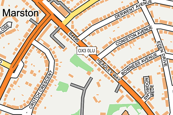 OX3 0LU map - OS OpenMap – Local (Ordnance Survey)