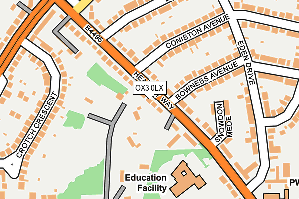 OX3 0LX map - OS OpenMap – Local (Ordnance Survey)