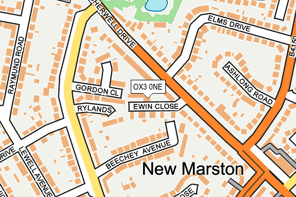 OX3 0NE map - OS OpenMap – Local (Ordnance Survey)