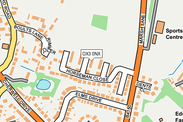 OX3 0NX map - OS OpenMap – Local (Ordnance Survey)