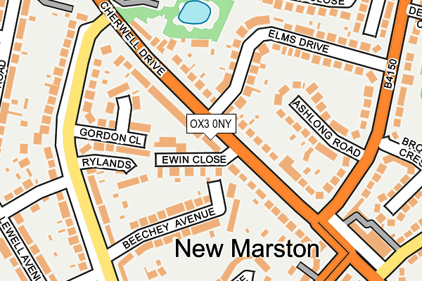 OX3 0NY map - OS OpenMap – Local (Ordnance Survey)