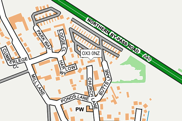 OX3 0NZ map - OS OpenMap – Local (Ordnance Survey)