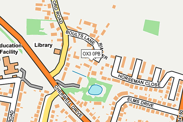 OX3 0PB map - OS OpenMap – Local (Ordnance Survey)