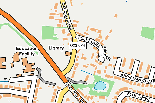 OX3 0PH map - OS OpenMap – Local (Ordnance Survey)