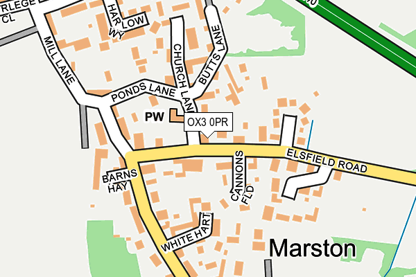 OX3 0PR map - OS OpenMap – Local (Ordnance Survey)