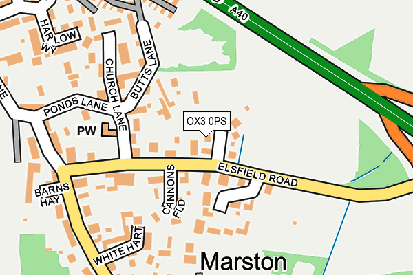 OX3 0PS map - OS OpenMap – Local (Ordnance Survey)