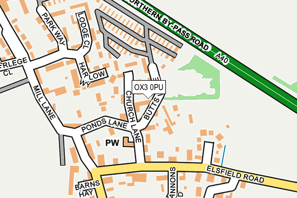 OX3 0PU map - OS OpenMap – Local (Ordnance Survey)