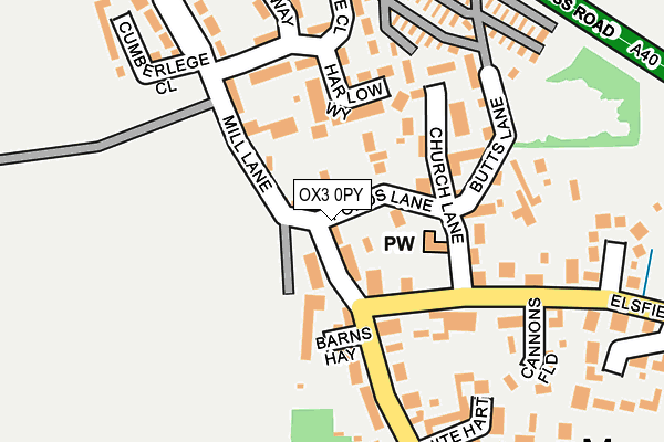 OX3 0PY map - OS OpenMap – Local (Ordnance Survey)