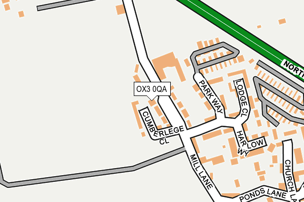 OX3 0QA map - OS OpenMap – Local (Ordnance Survey)