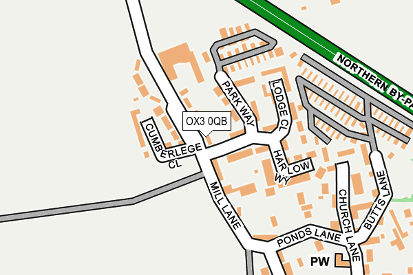 OX3 0QB map - OS OpenMap – Local (Ordnance Survey)