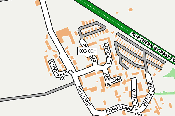 OX3 0QH map - OS OpenMap – Local (Ordnance Survey)