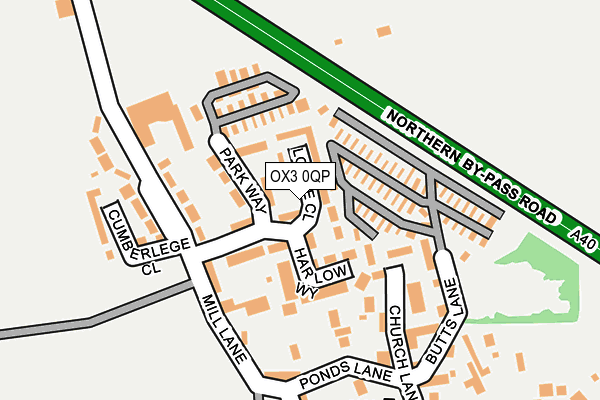 OX3 0QP map - OS OpenMap – Local (Ordnance Survey)