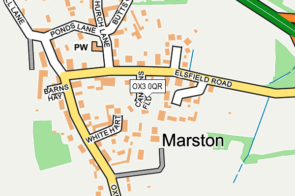 OX3 0QR map - OS OpenMap – Local (Ordnance Survey)