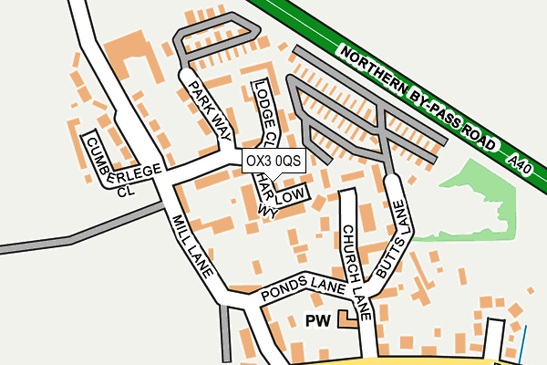 OX3 0QS map - OS OpenMap – Local (Ordnance Survey)