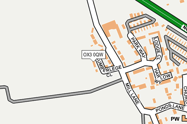 OX3 0QW map - OS OpenMap – Local (Ordnance Survey)