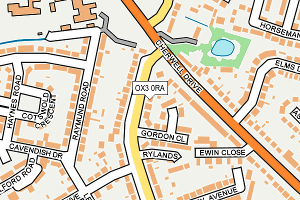 OX3 0RA map - OS OpenMap – Local (Ordnance Survey)