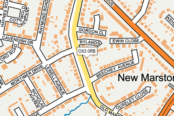 OX3 0RB map - OS OpenMap – Local (Ordnance Survey)