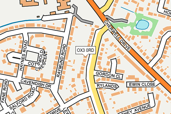 OX3 0RD map - OS OpenMap – Local (Ordnance Survey)